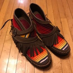 Serape moccasins BRAND NEW NEVER WORN!!